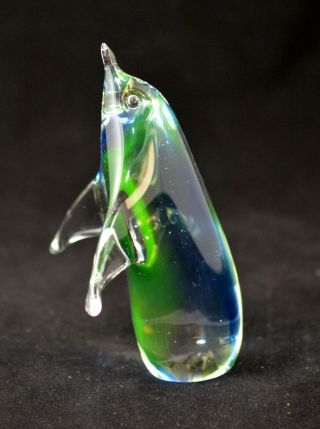 Vintage Art Glass Murano Penguin Figurine Paperweight
