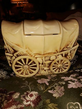 Vintage,  Western,  " Mc Coy,  " Covered Wagon Cookie Jar