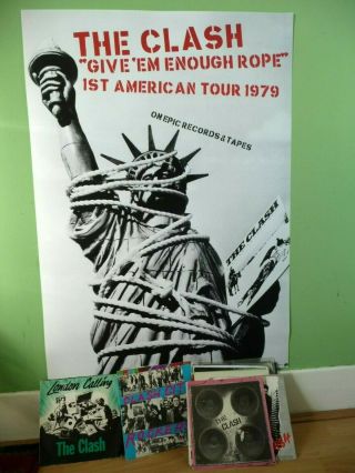 The Clash 1979 Usa Tour Poster Punk Rock London Calling Combat Rock