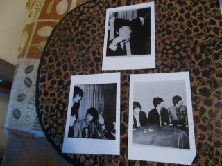 3 Beatles Photographs Boston Press Conference 60 