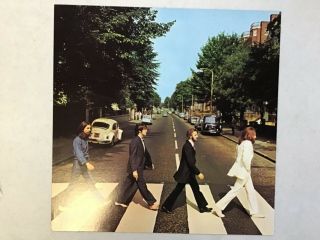 Vintage 1980’s The Beatles Abbey Road Album Promo Flat Poster