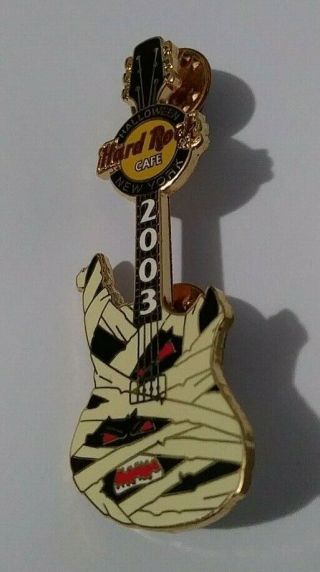 Hard Rock Cafe Hrc York Halloween 2003 Scary Guitar Collectible Pin /le Rare