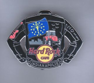 Hard Rock Cafe Pin: Indianapolis 2011 Leather Jacket Le300