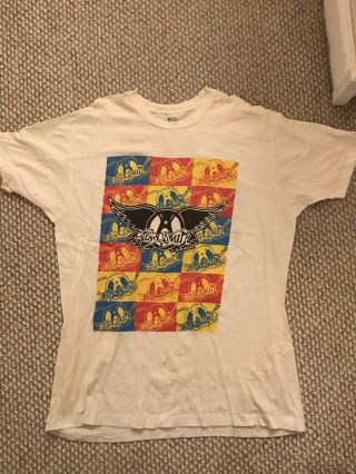 Rare Vintage Aerosmith,  " Pump " World Tour Tee Shirt,  1990,