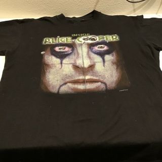 ALICE COOPER T - SHIRTS collectors From inside 1999 shirt and TOUR Shirt from 2005 2