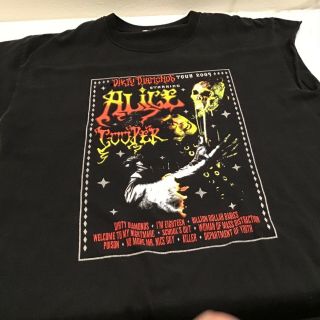 ALICE COOPER T - SHIRTS collectors From inside 1999 shirt and TOUR Shirt from 2005 3