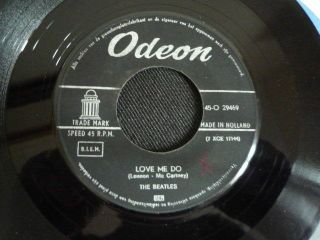 Rare Beatles 1963 " Love Me Do - Please Please Me " Odeon 7 " Record Plays Vg