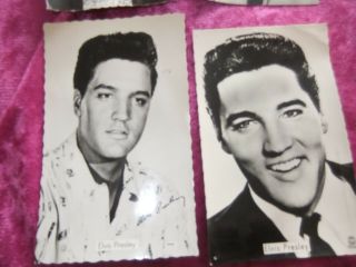4 ELVIS PRESLEY POST CARDS,  1 FROM THE FAN CLUB OF DENMARK.  HEAD OFFICE.  V/GOOD. 4