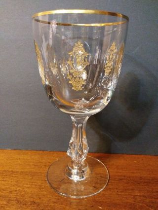 Water Glass Goblet Vintage Tiffin Crystal Palais Versailles Pattern