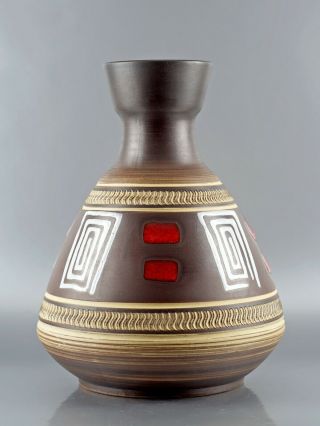 Vintage Dumler & Breiden 1960s Midcentury West German Pottery Space Age Ufo Vase