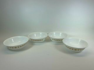 Corelle Butterfly Gold Soup Cereal Bowls Vintage