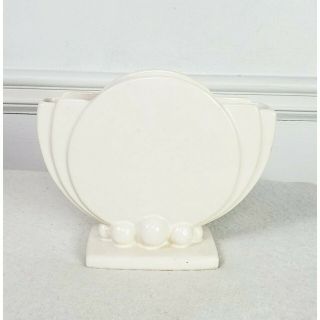 Vintage Mid Century Modern Royal Haeger White Vase Pottery Art Vase Art Deco 4