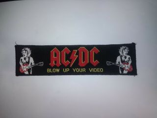 Ac/dc - Blow Up Your Video - Vintage Strip Woven Patch