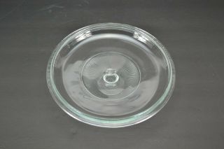 Corning Ware Pyrex Glass Round Replacement Casserole Lid Cover Ribbed 8.  75 