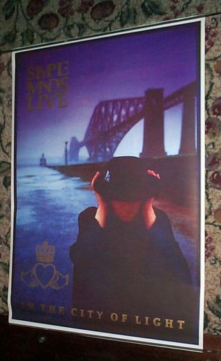 Simple Minds In The City Of Light Vintage Poster Last One