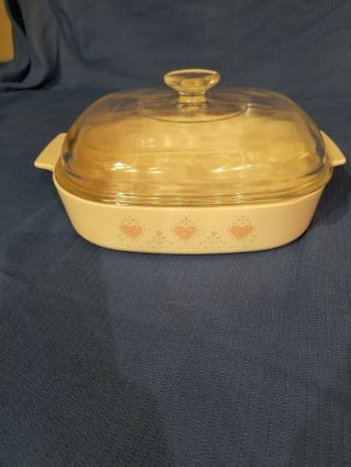 Corning Ware Forever Yours 2 1/2 Quart 2.  5l A - 10 - B Casserole With Glass Lid