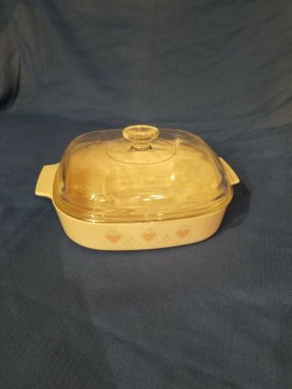 Corning Ware Forever Yours 2 1/2 QUART 2.  5L A - 10 - B Casserole With Glass Lid 2