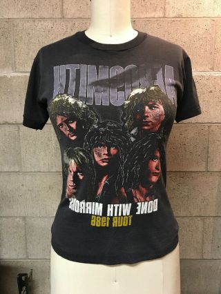 Vintage 1986 Aerosmith Done With Mirrors Tour T - Shirt