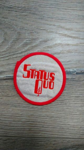 Status Quo Patch,  Rare,  Vintage,  Collectable Music Patch