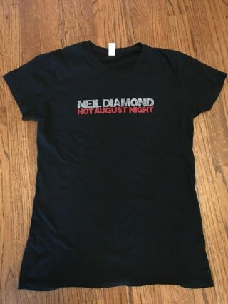 Neil Diamond Hot August Nights Womens Diamante Concert Tour T Shirt 2xl Nwot
