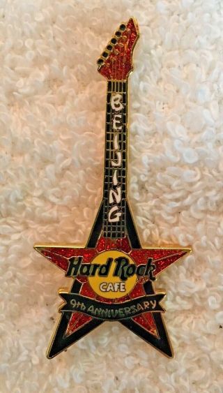 Hard Rock Cafe Beijing 9th Anniversary Guitar Pin