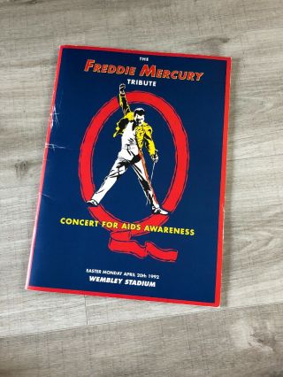 Tour Book Programme Queen Freddie Mercury Tribute Concert Wembley 20/04/92