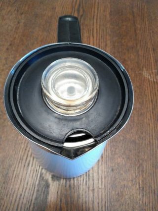 Vintage Corning Ware Blue Cornflower 9 Cup Stove Top Percolator Coffee Pot 5