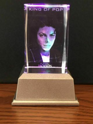 Michael Jackson 3d Laser Crystal Block Led Base Colour Change Night Light