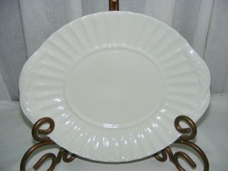 Vintage Red Cliff Ironstone China 12 " Oval Platter Underplate For Soup Bowl