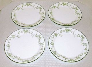 (4) Corning Corelle Usa Callaway (scalloped) 10 1/4 " Large Dinner Plates - Exc.