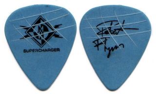 Machine Head Guitar Pick : 2001 Supercharger Tour Robert Flynn Signature Blue