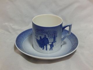 1980 Royal Copenhagen Bringing Home The Tree Cup And Saucer Set