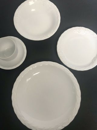 Christian Dior French Country Rose 5 Piece Place Setting In White