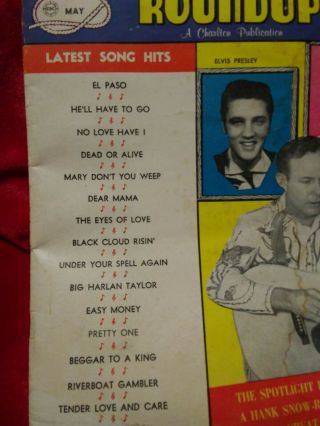 Country Song Roundup May 1960 Elvis Presley Jim Reeves Judy Lynn Hank Snow 3