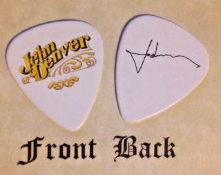 Denver - John Denver Band Signature Logo Guitar Pick - (w)