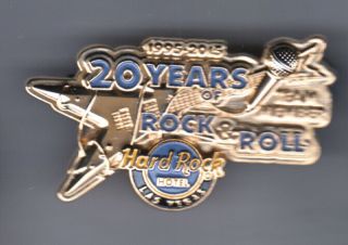 Hard Rock Cafe Pin: Las Vegas Hotel 2015 20th Anniversary Staff Team Member Le