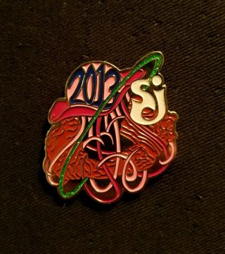 The String Cheese Incident Red Rocks 2013 Pin Green Glitter Hula Hoop Jellyfish