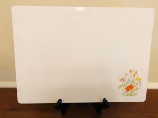 Corning Ware Counter Saver Protector Wildflower 14 " X 10 " Vintage Cutting Board