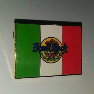 Hard Rock Cafe Hrc Mexico Green White Red Flag Collectible Pin /le Rare