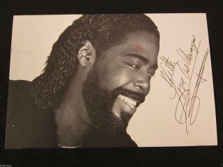 Barry White—1987 Promotional Postcard