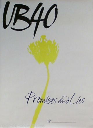 Ub40 1993 Promises And Lies Promo Poster