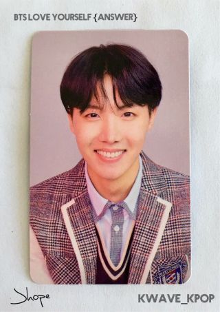 ✨jhope (제이홉) ✨ Bts Love Yourself Answer Version L - 1 Piece Official Photo Card