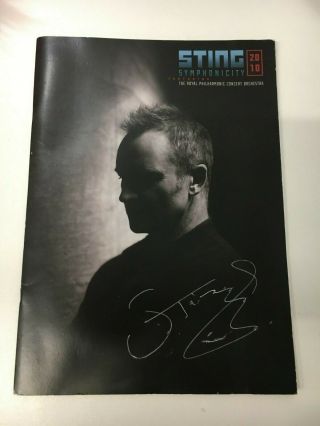 Sting Signed Tour Programme Symphonicity 2010 Royal Philharmonic The Police
