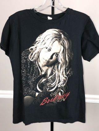 Britney Spears Concert T Shirt Size S Femme Fatale Tour 2011 Two Sided Black