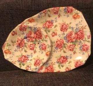 Vintage Royal Winton Grimwades Chintz Snack Plate Only “victorian Rose”