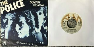 The Police - Bring On The Night.  Rare Germany Cover