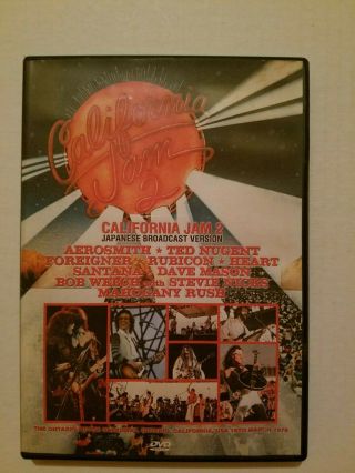 California Jam 2 Japanese Broadcast Version 1978 Dvd Aerosmith Ted Nugent Heart