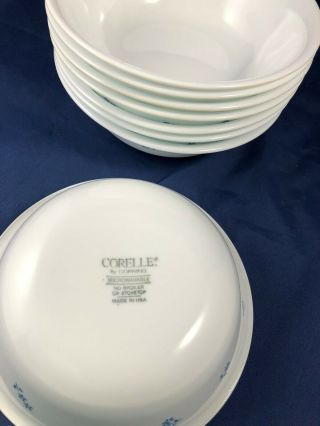 Set of 8 Cereal Bowls Provincial Blue Corelle 3