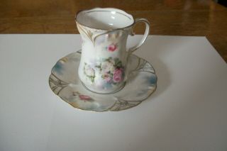 Vintage Pearlized R.  S.  Prussia Demitasse Cup And Saucer