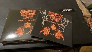 Simple Minds - - In The City Of Angels - - Live - - Handsigned - Rare - Uk Cd Double Album